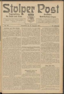 Stolper Post. Tageszeitung f&uuml;r Stadt und Land Nr. 303/1924