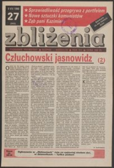 Zbliżenia : tygodnik prywatny, 1990, nr 27