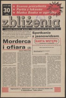 Zbliżenia : tygodnik prywatny, 1990, nr 30
