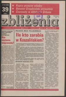 Zbliżenia : tygodnik prywatny, 1990, nr 39