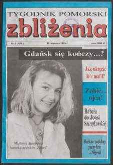Zbliżenia : Tygodnik Pomorski, 1993, nr 3