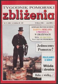 Zbliżenia : Tygodnik Pomorski, 1993, nr 11