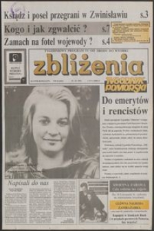 Zbliżenia : Tygodnik Pomorski, 1992, nr 42
