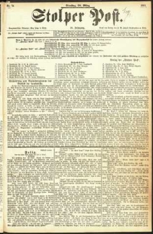 Stolper Post Nr. 74/1893