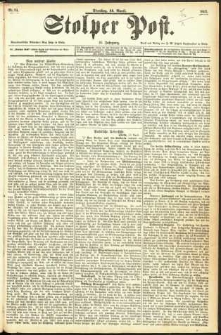 Stolper Post Nr. 84/1893
