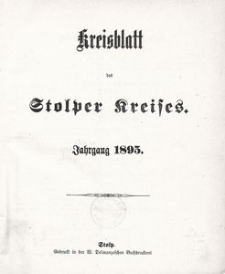 Kreisblatt des Stolper Kreises, 1895