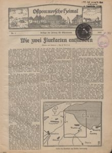 Ostpommersche Heimat, 1929-1930