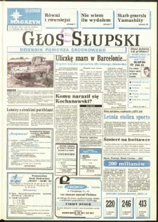 Głos Słupski, 1992, sierpień, nr 185