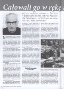 They kissed his hand and touched his cassock