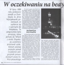 W oczekiwaniu na beatyfikację