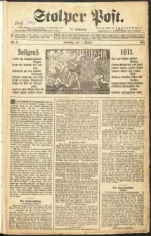 Stolper Post Nr. 1/1911