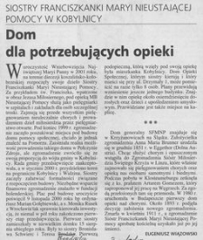 Dom dla potrzebujących opieki