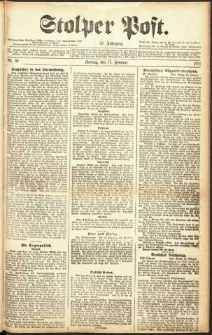 Stolper Post Nr. 41/1911