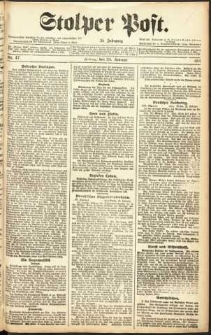 Stolper Post Nr. 47/1911