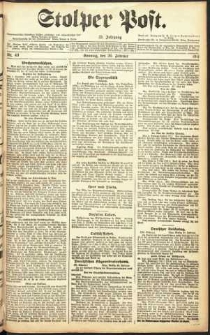 Stolper Post Nr. 49/1911