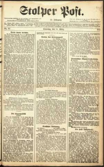 Stolper Post Nr. 62/1911