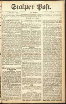 Stolper Post Nr. 87/1911