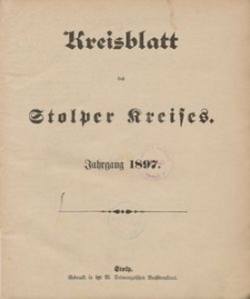 Kreisblatt des Stolper Kreises, 1897