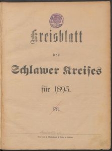 Kreisblatt des Schlawer Kreises 1895