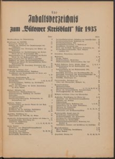 Kreisblatt des Kreises B&uuml;tow 1935