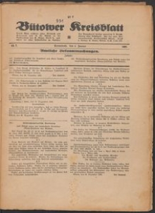Kreisblatt des Kreises B&uuml;tow 1936