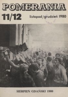 Pomerania : miesięcznik społeczno-kulturalny, 1980, nr 11-12