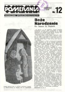 Pomerania : miesięcznik społeczno-kulturalny, 1985, nr 12
