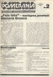 Pomerania : miesięcznik społeczno-kulturalny, 1986, nr 2