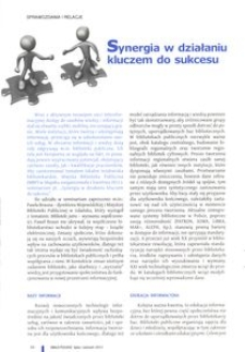 Synergia w działaniu kluczem do sukcesu