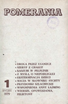 Pomerania : miesięcznik społeczno-kulturalny, 1979, nr 1
