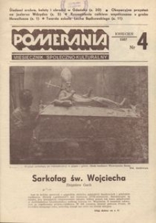 Pomerania : miesięcznik kulturalny, 1987, nr 4