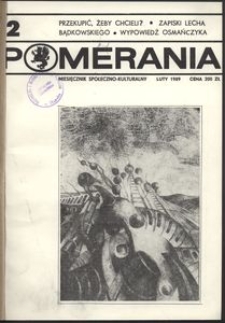 Pomerania : miesięcznik kulturalny, 1989, nr 2