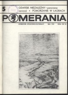 Pomerania : miesięcznik kulturalny, 1989, nr 5