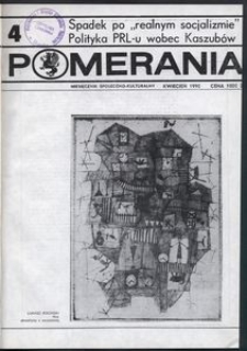 Pomerania : miesięcznik społeczno-kulturalny, 1990, nr 4