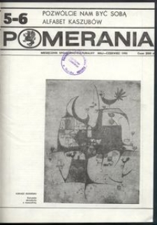 Pomerania : miesięcznik społeczno-kulturalny, 1990, nr 5-6