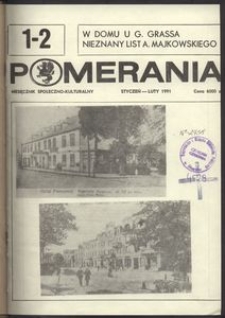 Pomerania : miesięcznik społeczno-kulturalny, 1991, nr 1-2