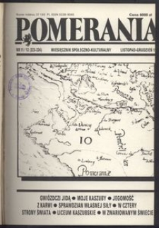 Pomerania : miesięcznik społeczno-kulturalny, 1991, nr 11-12