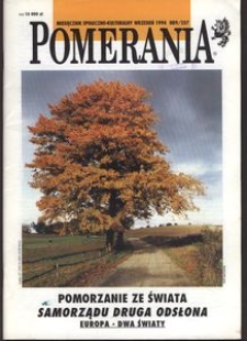 Pomerania : miesięcznik społeczno-kulturalny, 1994, nr 9