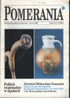 Pomerania : miesięcznik społeczno-kulturalny, 1995, nr 1