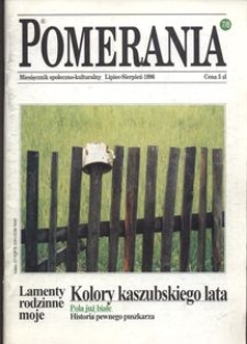 Pomerania : miesięcznik społeczno-kulturalny, 1996, nr 7-8