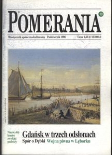 Pomerania : miesięcznik społeczno-kulturalny, /1996, nr 10