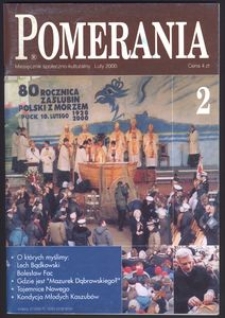 Pomerania : miesięcznik społeczno-kulturalny, 2000, nr 2
