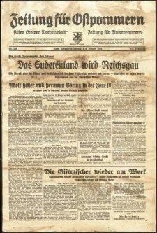 Zeitung f&uuml;r Ostpommern Nr. 236/1938