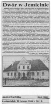 Manor House in Jemielno