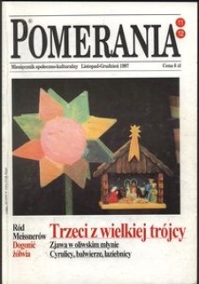 Pomerania : miesięcznik społeczno-kulturalny, 1997, nr 11-12
