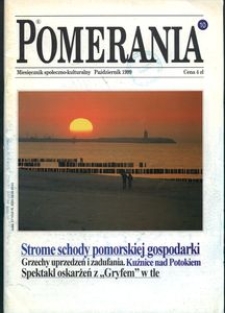 Pomerania : miesięcznik społeczno-kulturalny, 1999, nr 10