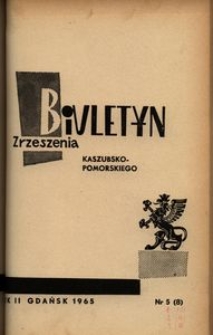 Biuletyn Zrzeszenia Kaszubsko-Pomorskiego, 1965, nr 5