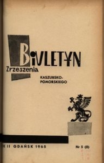 Biuletyn Zrzeszenia Kaszubsko-Pomorskiego, 1965, nr 5