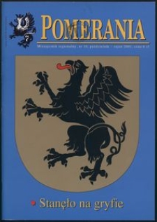 Pomerania : miesięcznik regionalny, 2001, nr 10