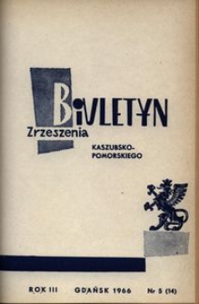Biuletyn Zrzeszenia Kaszubsko-Pomorskiego, 1966, nr 5